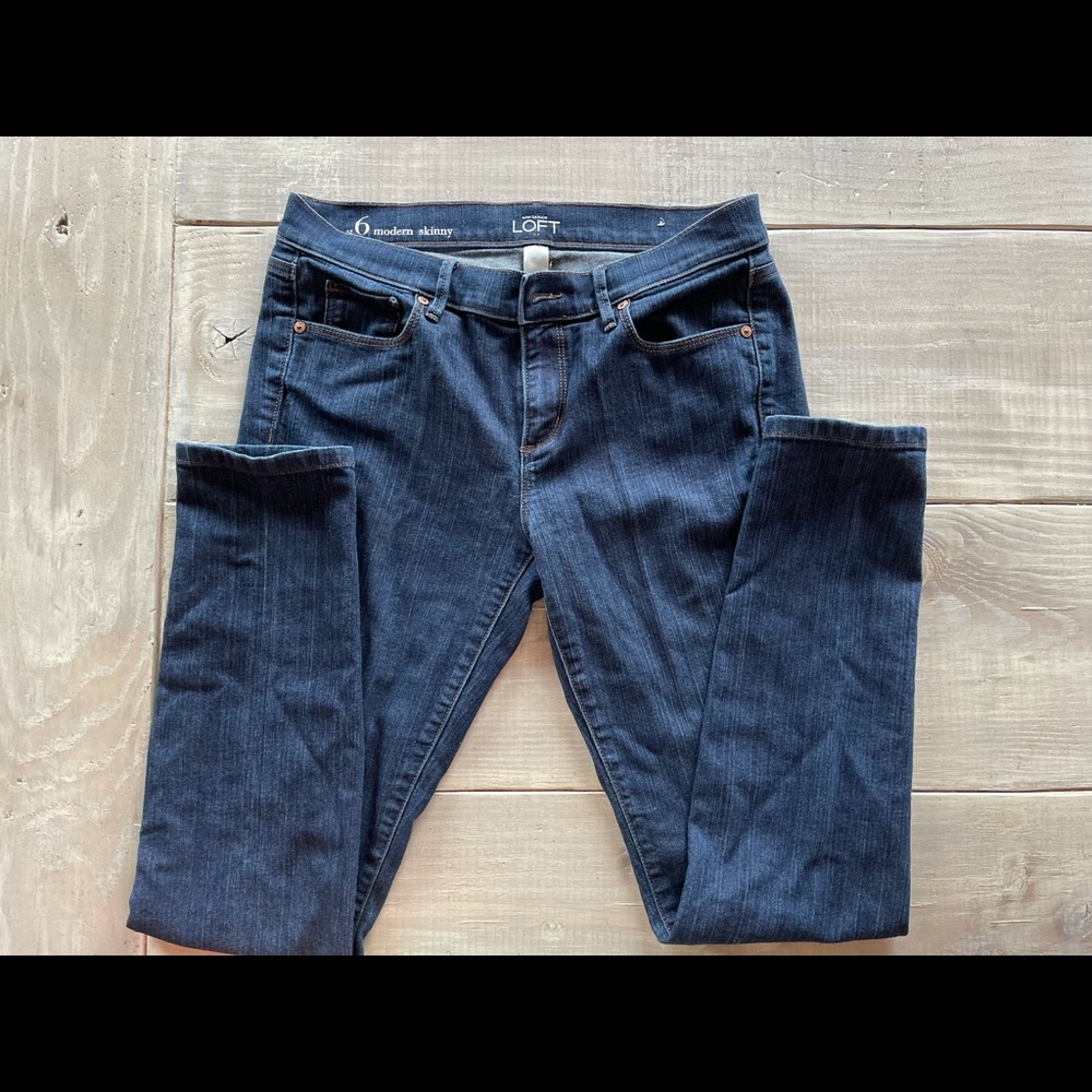 Ann Taylor LOFT Modern Skinny Jeans sz 6.
